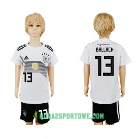 Koszulka Niemcy Ballack 13 Dziecięcy Mistrzostwa Świata 2018 Domowe Stroje Piłkarskie